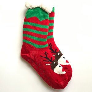 Host Pick! Reindeer Sherpa Lined Slipper Socks